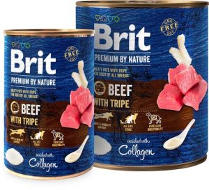 karma mokra dla psa brit premium by nature wołowina żoładki