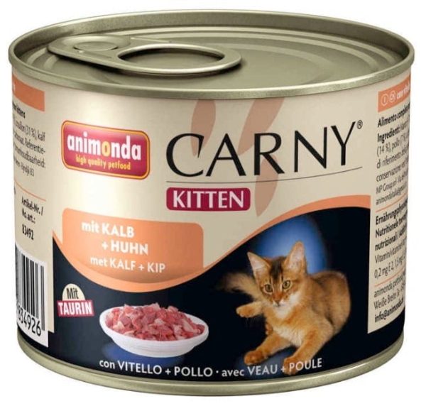 ANIMONDA Carny Kitten - wołowina + cielęcina + kurczak