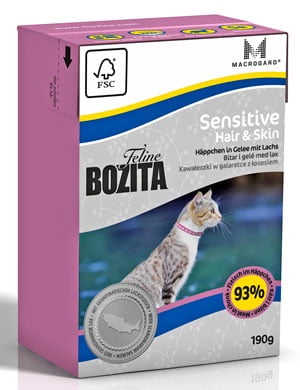 BOZITA Feline Sensitive Hair & Skin 190 g