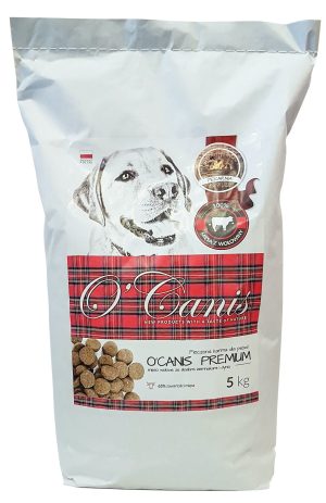 O'Canis Premium sucha karma dla psa z wołowiną 65% mięsa