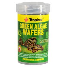 pokarm dla glonojadów, tonące wafelki, green algae waffers tropical