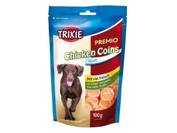 TRIXIE Chicken Coins Light z suszonym mięsem z piersi kurczaka (100 g) TX-31531
