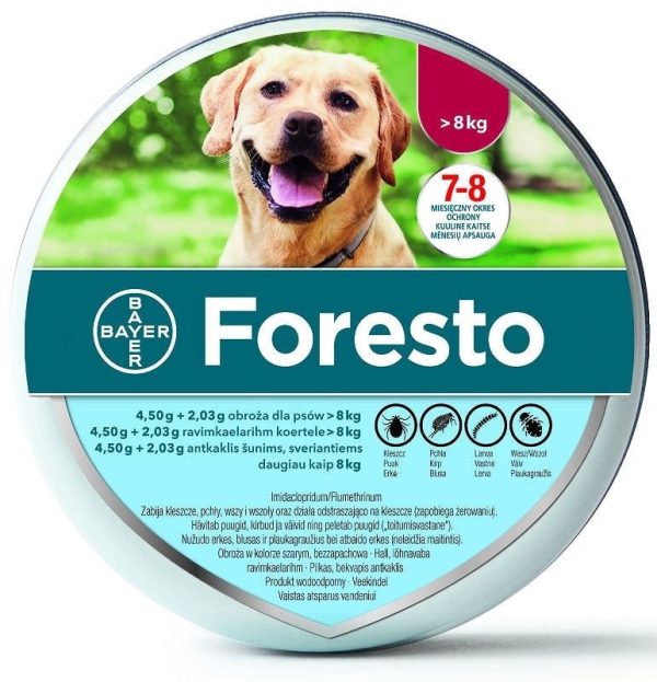 bayer foresto powyżej 8kg