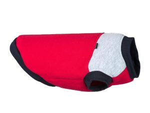 bluza denver dla psa amiplay czerwono szara